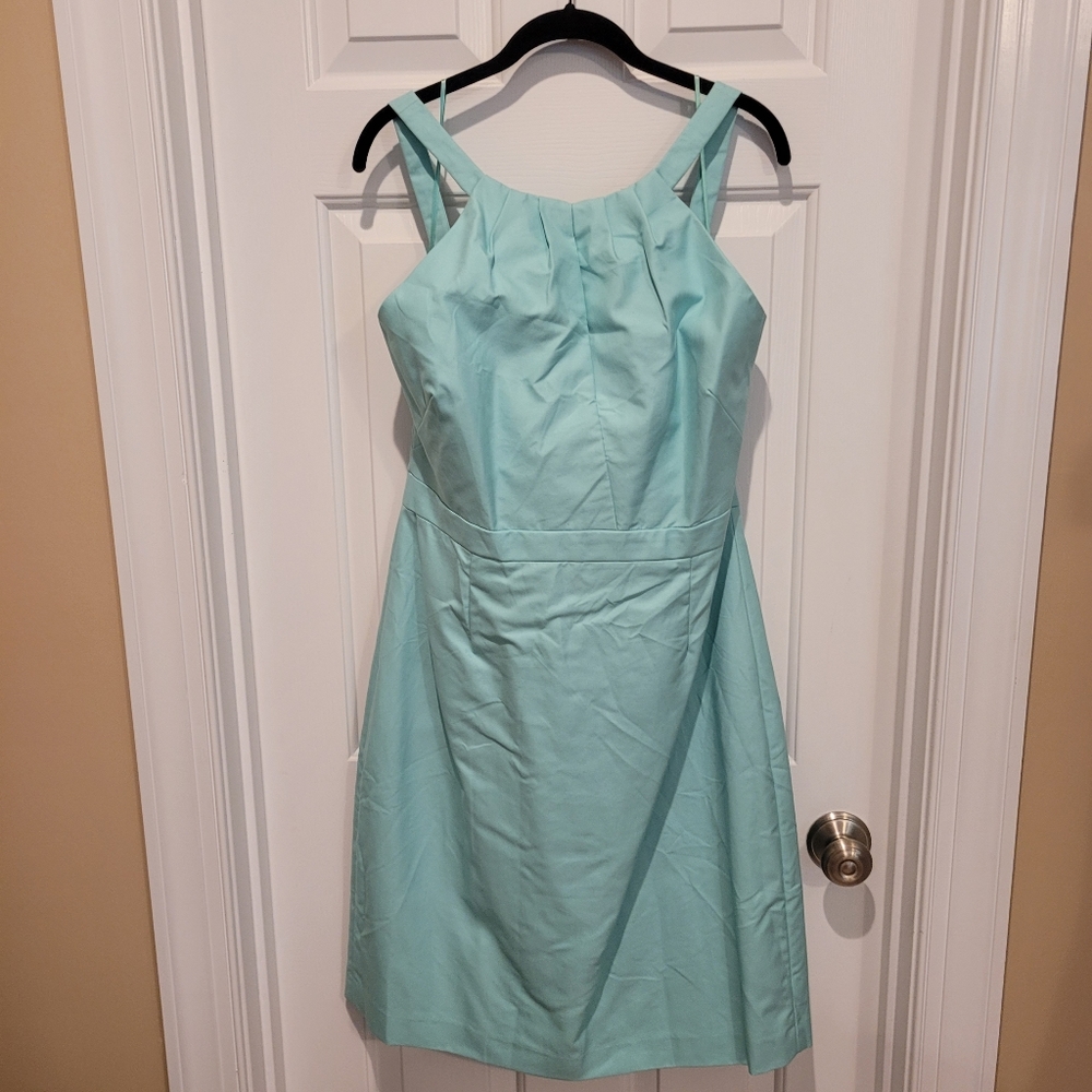 J. Crew Mint Green Sleeveless A-Line Wedding Dress
